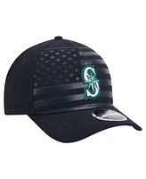 New Era Men's Navy Seattle Mariners American Flag 9FORTY M-Crown A-Frame Adjustable Hat