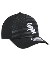 New Era Men's Black Chicago White Sox American Flag 9FORTY M-Crown A-Frame Adjustable Hat