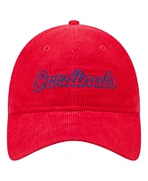 New Era Women's Red St. Louis Cardinals Corduroy 9TWENTY Adjustable Hat