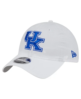 New Era Men's White Kentucky Wildcats Active Ripstop 9TWENTY Adjustable Hat