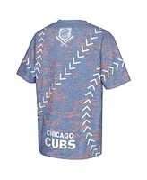 Outerstuff Big Boys and Girls Royal Chicago Cubs Slide Score Bold T-Shirt