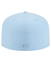 New Era Men's Light Blue Tampa Bay Rays Color Pack A-Frame 59FIFTY Fitted Hat