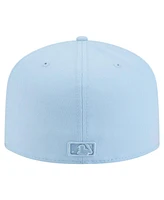 New Era Men's Light Blue Houston Astros Color Pack A-Frame 59FIFTY Fitted Hat