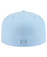 New Era Men's Light Blue Cleveland Guardians Color Pack A-Frame 59FIFTY Fitted Hat