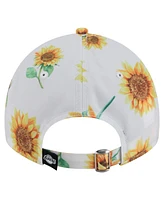 New Era Women's White Los Angeles Lakers Adventure Flower 9TWENTY Adjustable Hat