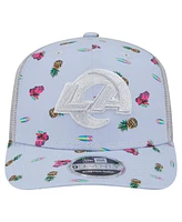 New Era Men's Light Blue Los Angeles Rams Adventure Surfboard 9SEVENTY Adjustable Hat