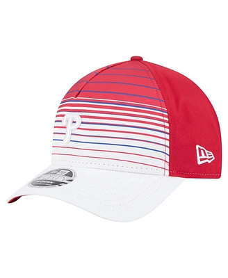 New Era Men's Red Philadelphia Phillies Gradient 9FORTY M-Crown Adjustable Hat