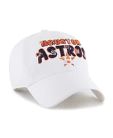 '47 Brand Women's White Houston Astros Flower Power Clean Up Adjustable Hat