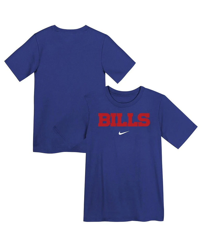 Nike Preschool Royal Buffalo Bills Wordmark T-Shirt