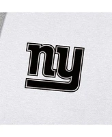 Antigua Men's White New York Giants Brushed Carbon Victory Pullover Hoodie