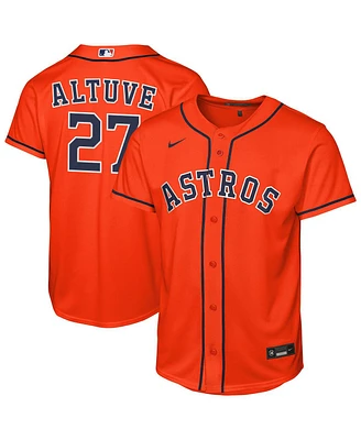 Nike Big Boys and Girls Jose Altuve Orange Houston Astros Alternate Replica Jersey