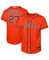 Nike Big Boys and Girls Jose Altuve Orange Houston Astros Alternate Replica Jersey