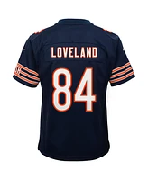 Nike Big Boys and Girls Colston Loveland Navy Chicago Bears Team Game Jersey