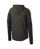 Mitchell & Ness Men's Black Colorado Rockies Logo Lightweight Raglan Pullover Hoodie