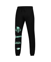 Playa Society Men's and Women's Black New York Liberty Fleece Sweatpants