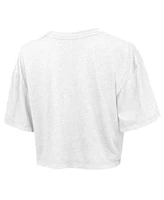 Majestic Women's White New York Knicks Boxy Crop Top