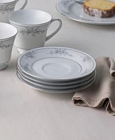 Noritake Sweet Leilani Set of 4 Saucers, Service For 4