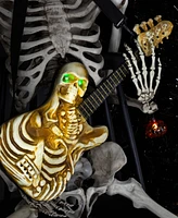 Northlight 22.75" Lighted Rockin' Skeleton Guitar with Sound Halloween Decoration