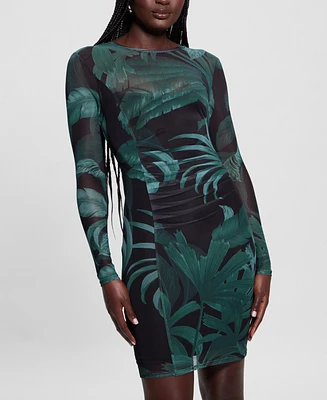 Guess Women's Long-Sleeve Jersey Bodycon Dress