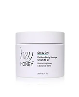 Hey Honey On and On Honey Cream to Oil Body Massage, 200 ml