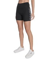 Calvin Klein Women's Outline Logo High-Rise Bike Shorts