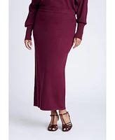 Eloquii Plus Sweater Column Skirt