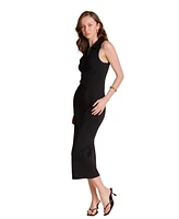 endless rose Women's Collared Sleeveless Maxi Dress