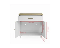 Wooden Countertop Storage Cabinet with Scratch Pad