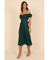 Petal and Pup Women's Mickenna Sweetheart Frill Midi Dress