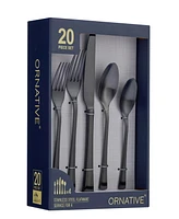 Ornative Hab 20-Pc. Flatware Set