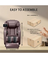 Zero Gravity Massage Chair with Hip Heating, Foot Massage & Full Airbag Coverage, Perfect for Home or Office