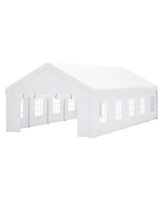 Mondawe 16x32ft Commercial Party Tent - Waterproof Outdoor Canopy with Removable Walls
