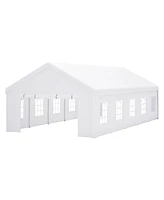 Mondawe 16x32ft Commercial Party Tent - Waterproof Outdoor Canopy with Removable Walls