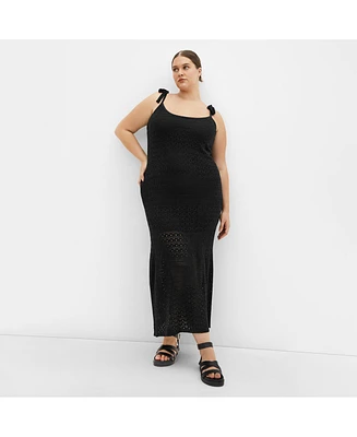 City Chic Women's Sweet Crochet Dress