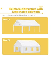 Mondawe 20x20FT Heavy Duty Party Tent - Waterproof Wedding Canopy with Removable Walls