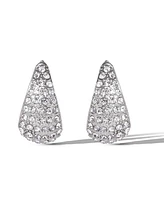 Jessica Simpson Pave Teardrop Hoop Earrings