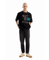 Desigual Men's embroidered t-shirt.