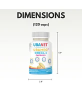 Ubavet Ubameg Efa 1000mg Omega-3 Fatty Acid Capsules for Dogs & Cats (120 caps)