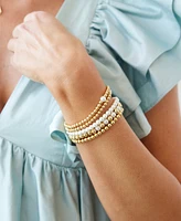 brook & york Gold Plated Makenna Cultivated Pearl Bracelet Set