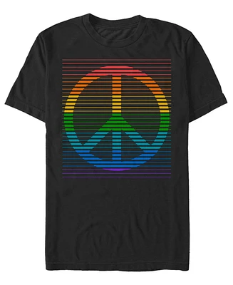 Fifth Sun Men's Peace Rainbow Short Sleeve T-Shirt