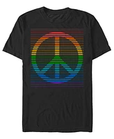 Fifth Sun Men's Peace Rainbow Short Sleeve T-Shirt