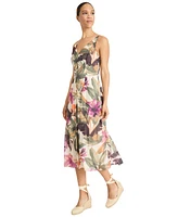 Maggy London Women's Printed Voile Sleeveless A-Line Dress