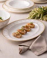 Noritake Trefolio Gold Dinnerware Collection Oval Platter