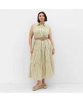 City Chic Plus Clean Lines Dress
