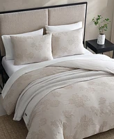 Vera Wang Roses Cotton Jacquard 3-Pc. Comforter Set