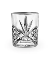 Godinger Dublin Platinum Double Old Fashioned Glasses, Set of 4