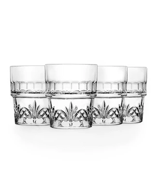 Godinger Dublin Stackable Double Old Fashioned Glass, Set of 4
