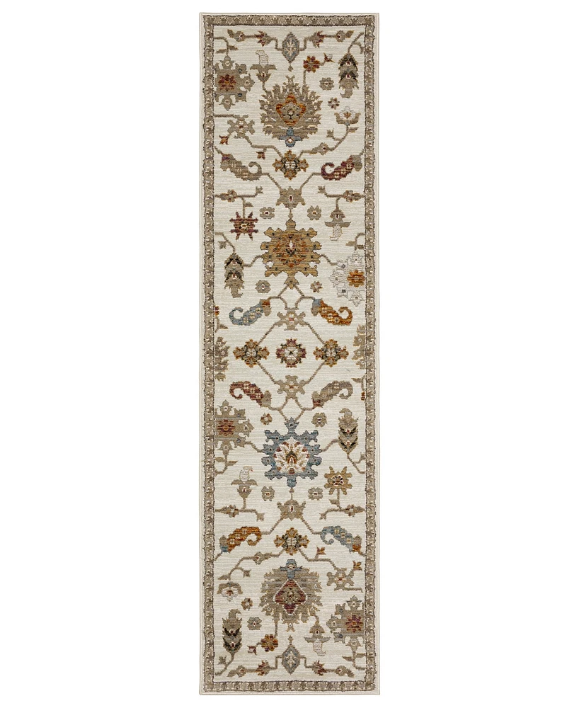 Oriental Weavers Andorra 2419B 2'3"x8' Runner Area Rug