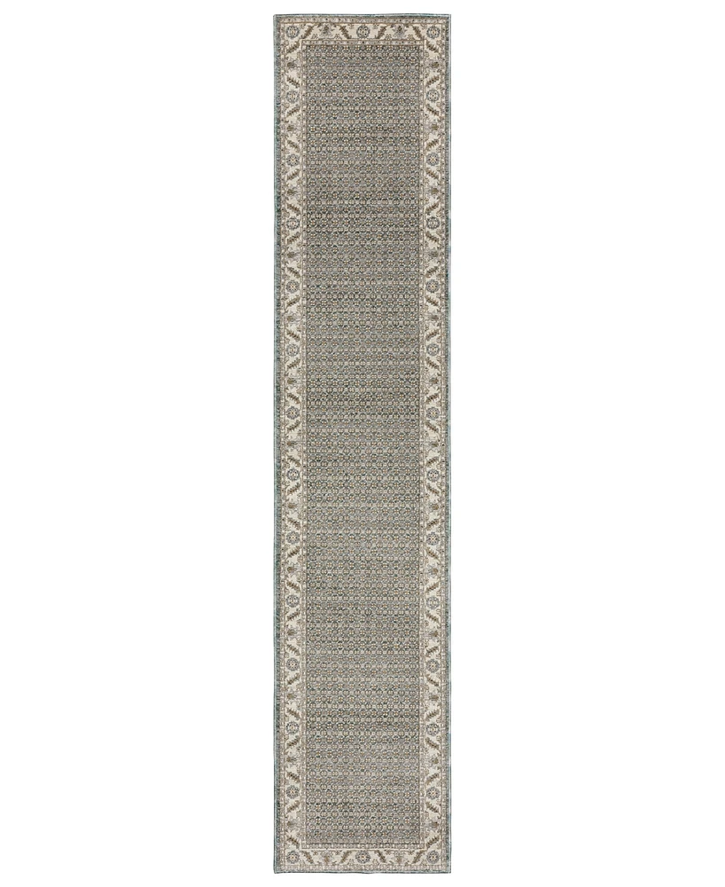 Oriental Weavers Andorra 2429A 2'6"x12' Runner Area Rug