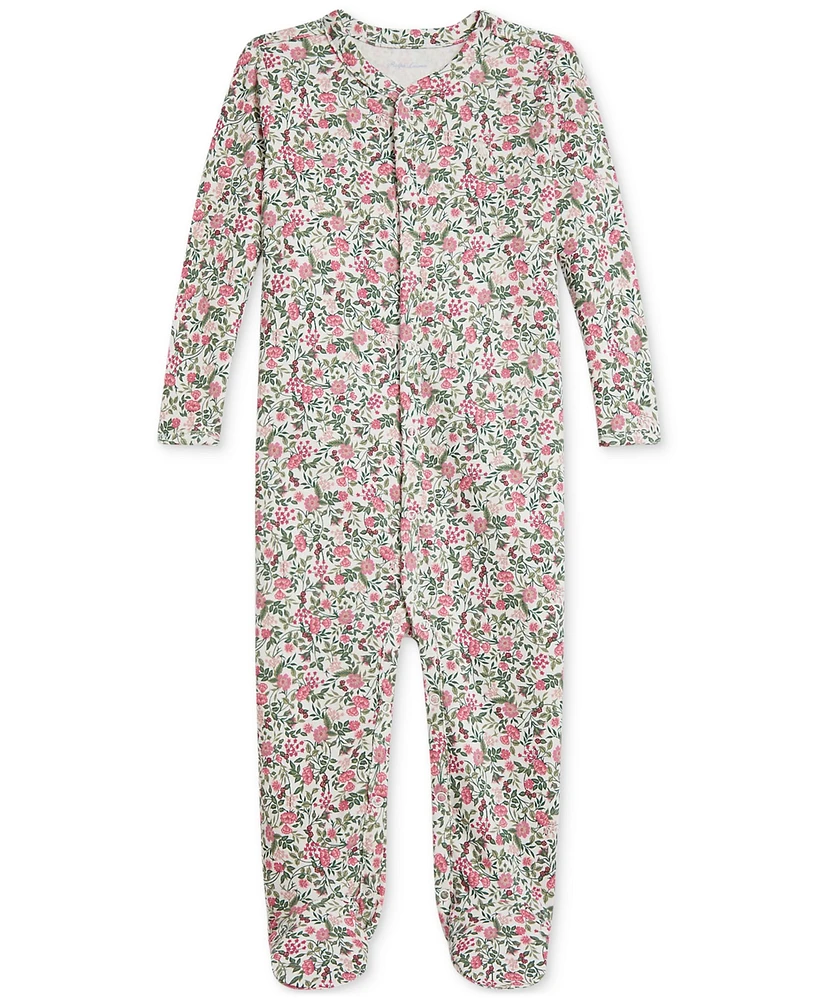 Polo Ralph Lauren Baby Girls Floral Coveralls